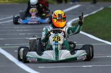 Nico Klasen hatte bei den Rotax Senioren die Nase vorn.
